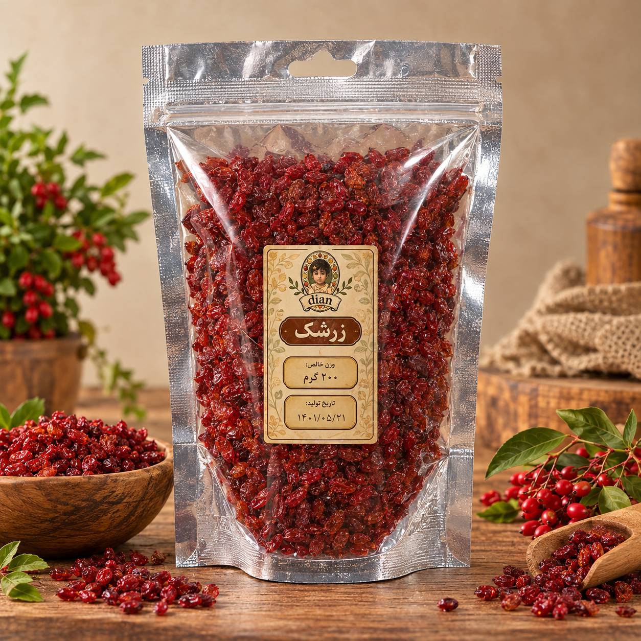 زرشک پفکی