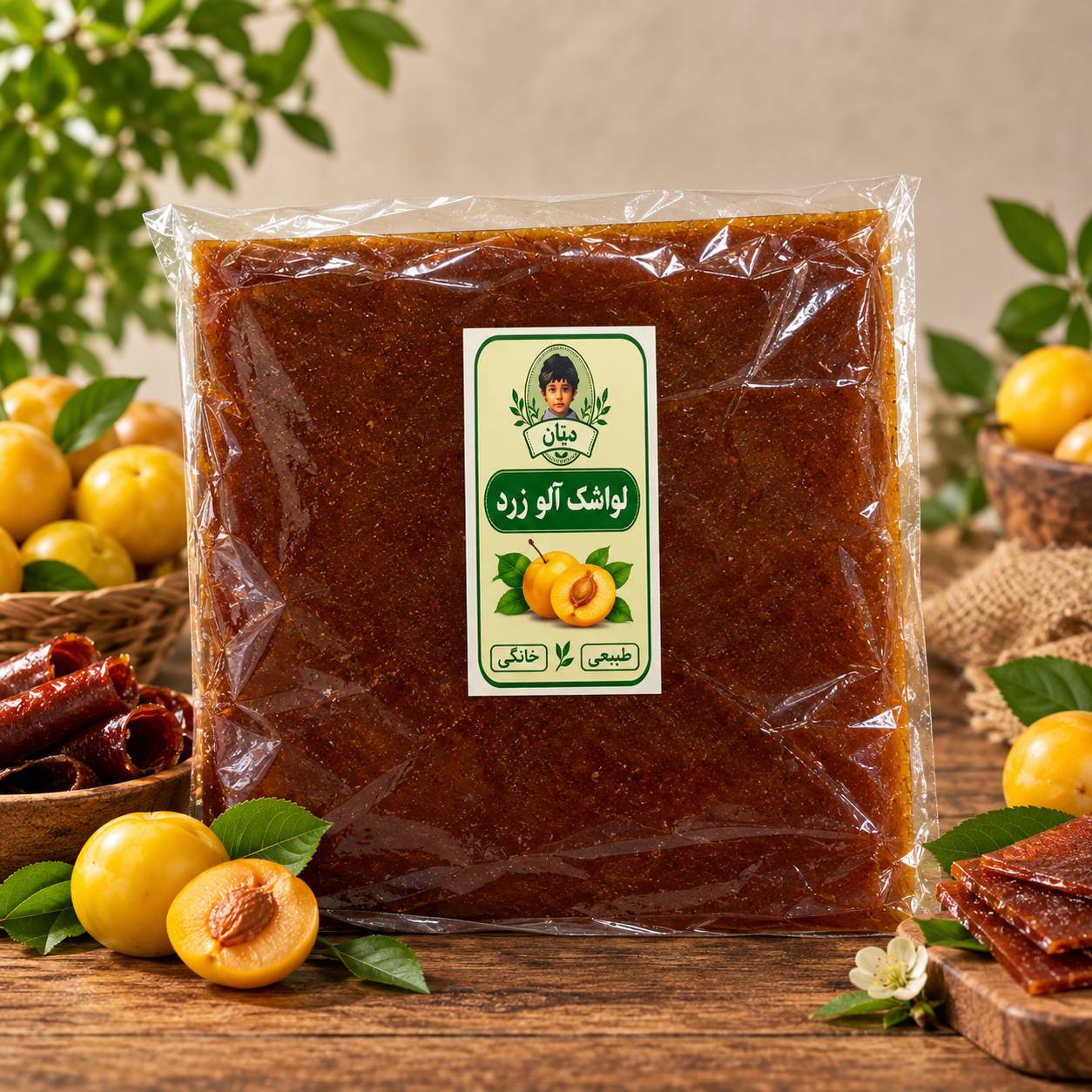 لواشک آلو زرد